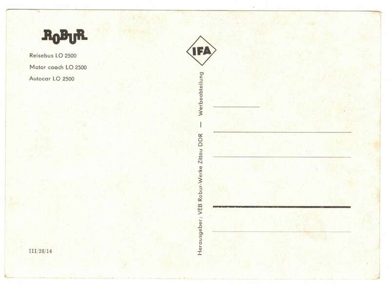 Ak Robur Reisebus LO 2500 Roburwerke Zittau ifa um 1970