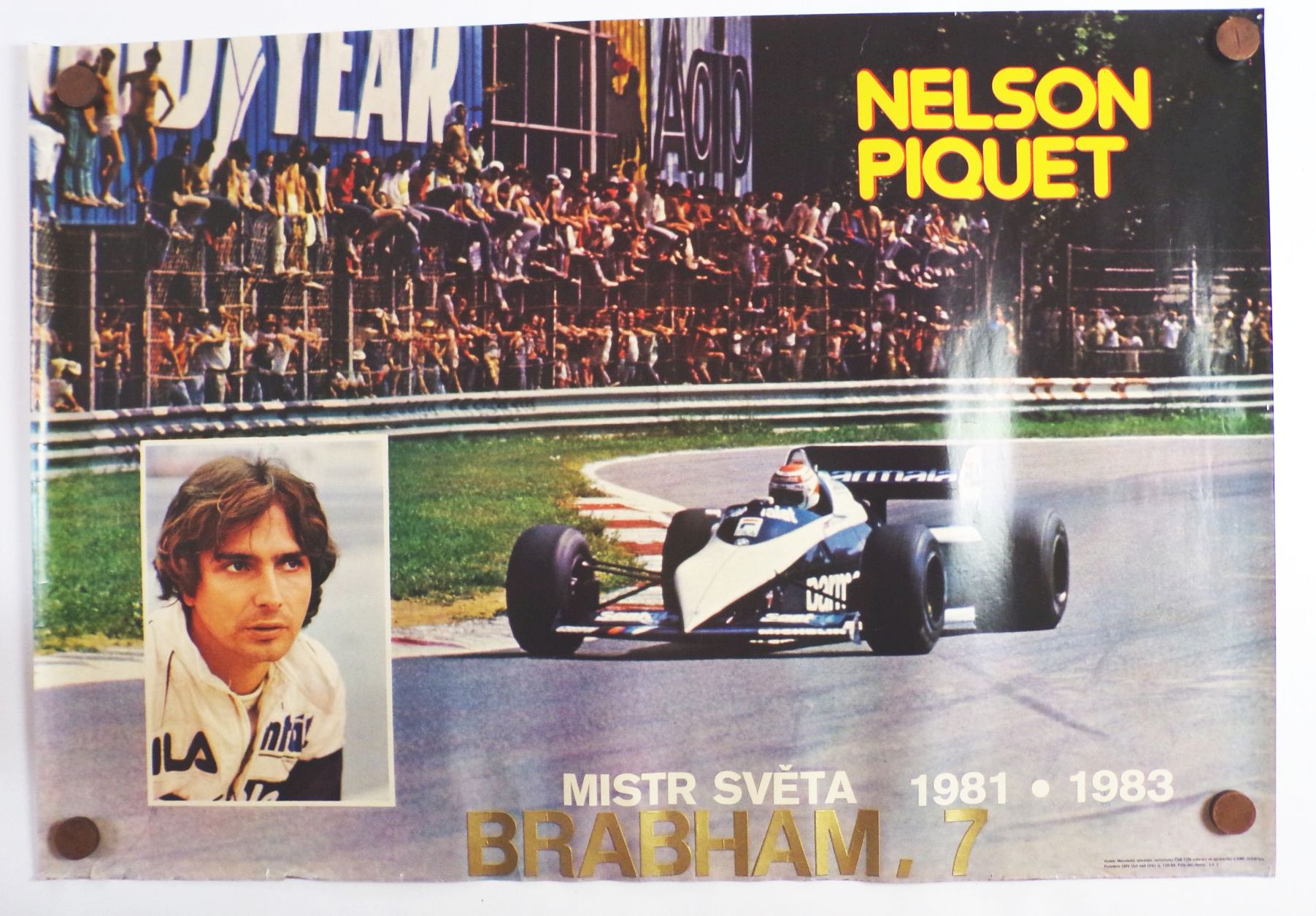 Vintage Poster Nelson Piquet Formel 1 