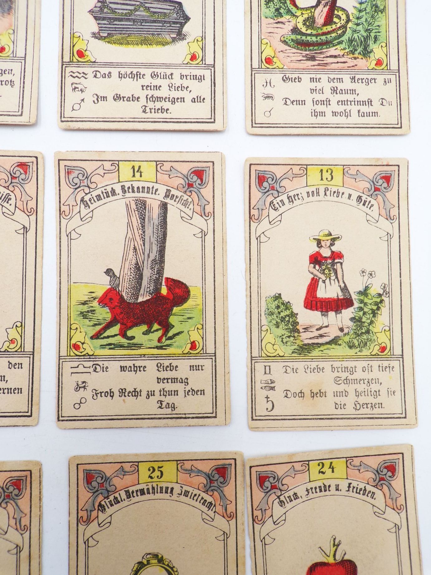 Wahrsagekartenspiel Tarot Lenormand aus Paris Ch Didot Gustav Kühn Neuruppin 