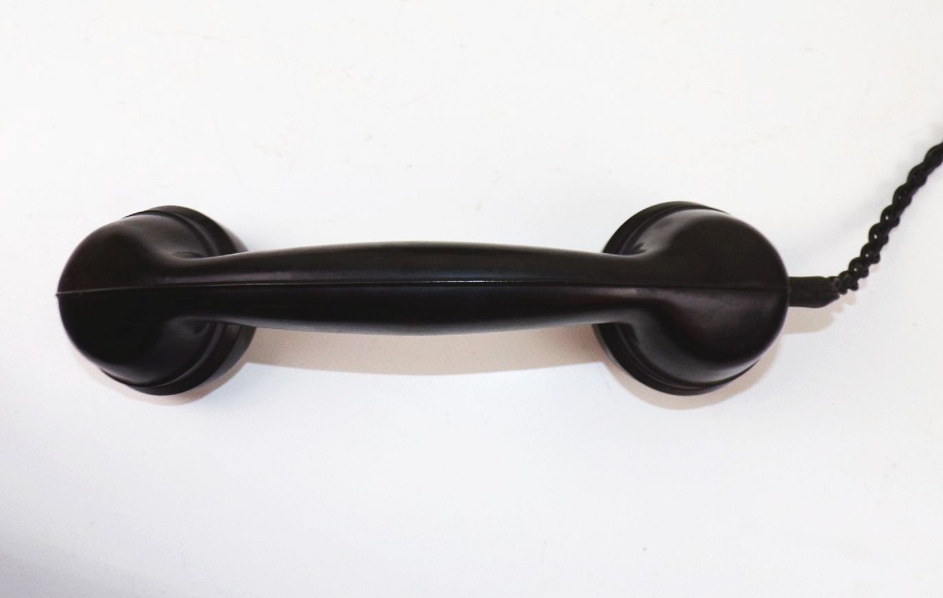 Nordfern W38 Telefon Schwarz Bakelit mit Wählscheibe true vintage