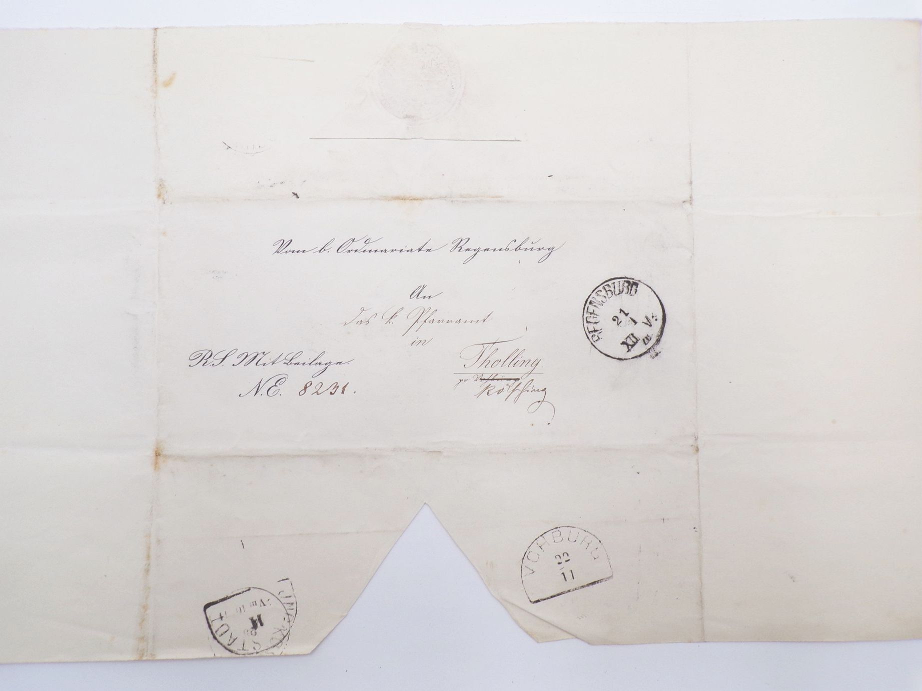 Vorphila Nachlass Bayern Regensburg Ingolstadt Stempel