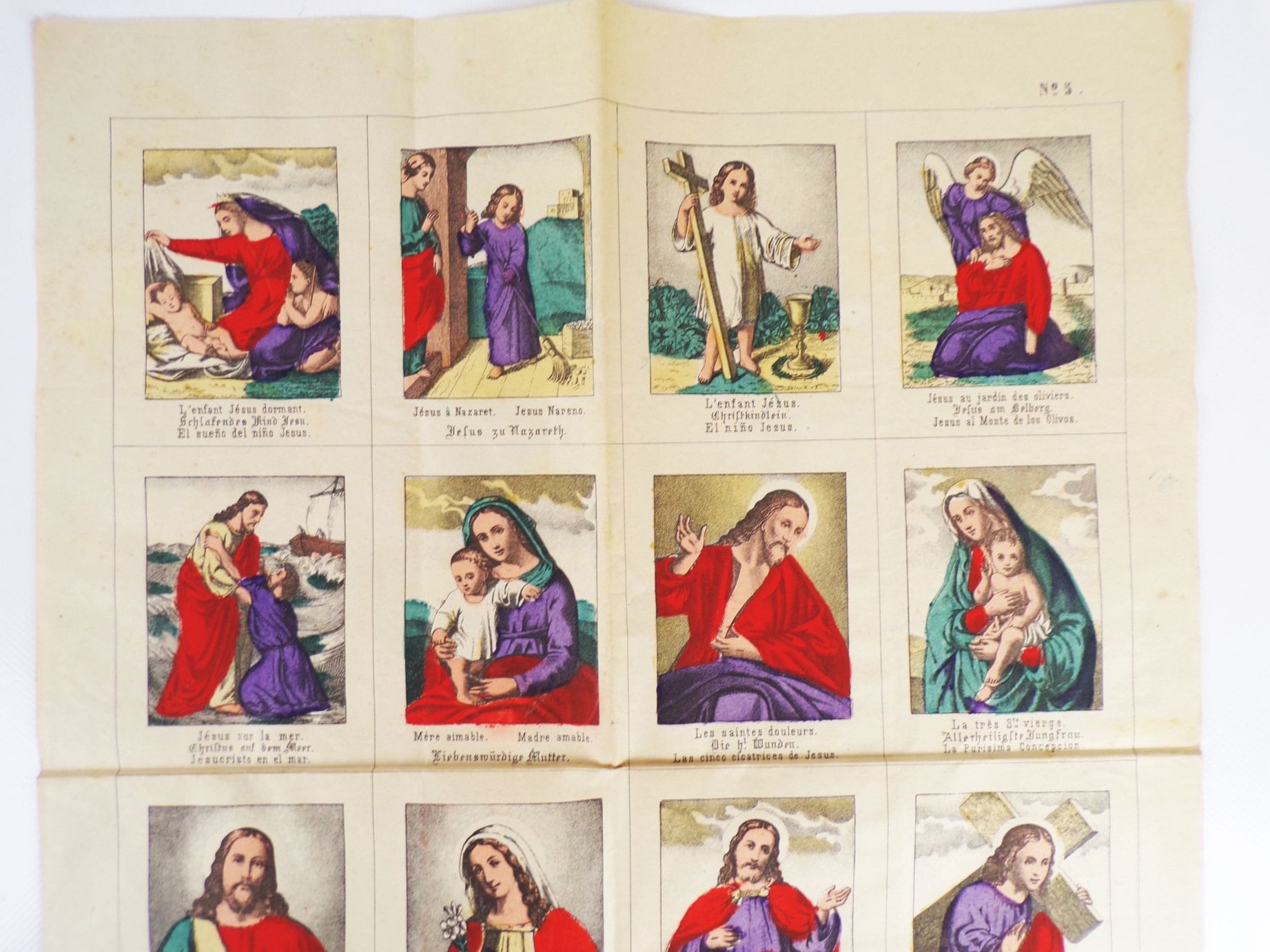 Alter Druck Leben Jesus Christus um 1870 koloriert Buckardt Weissenburg Elsaß Alter Druck Leben Jesus Christus um 1870 koloriert Buckardt Weissenburg Elsaß