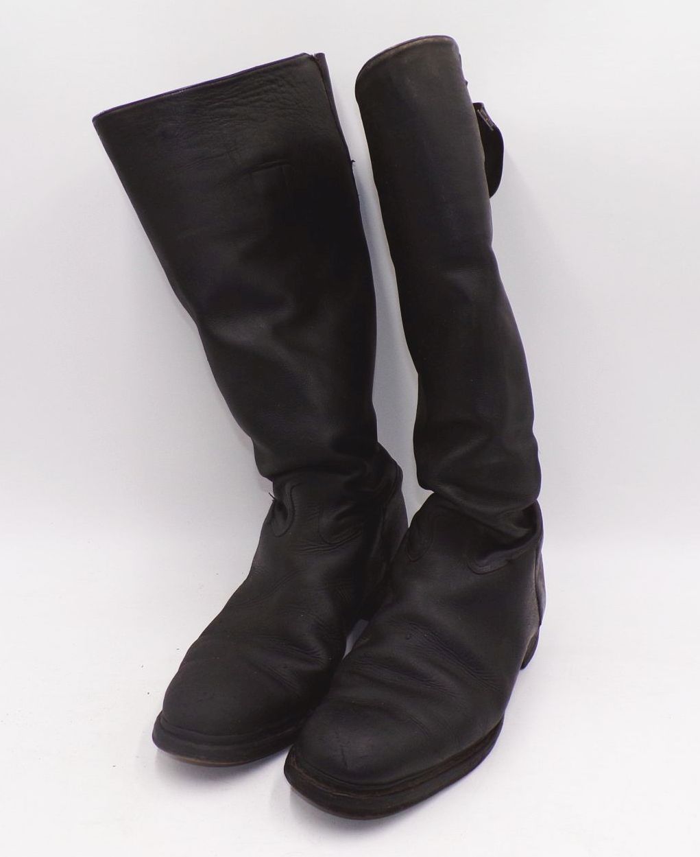 Alte Hassia Reiterstiefel Schwarz Lederstiefel Stiefel Größe 42 