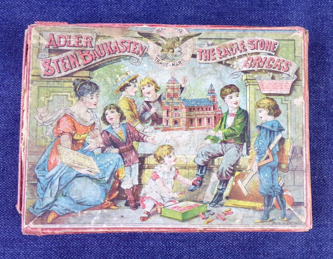 Adler Steinbaukasten uralter Baukasten Adler Steinbaukasten uralter Baukasten