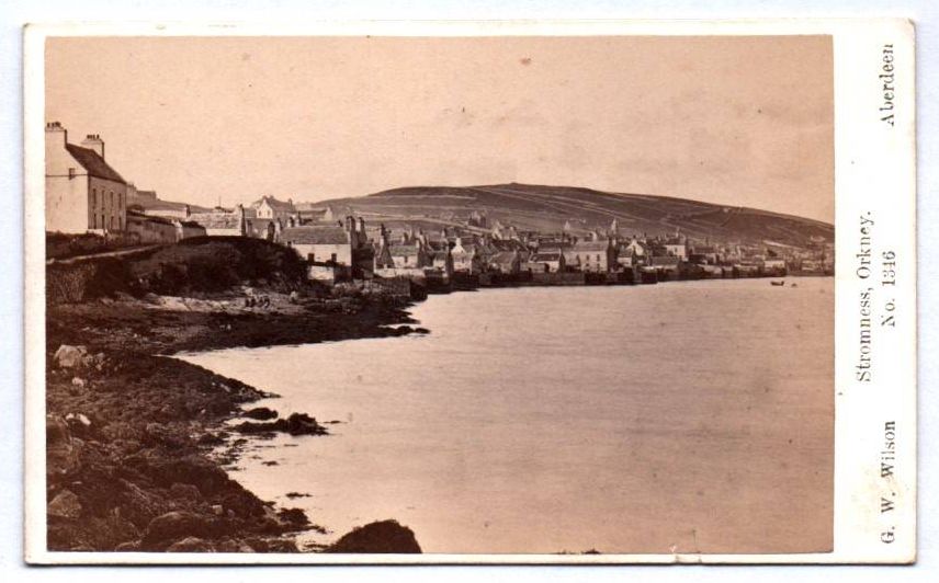 CDV Foto Stromness Orkney RPPC photo 1880er Wilson Aberdeen 