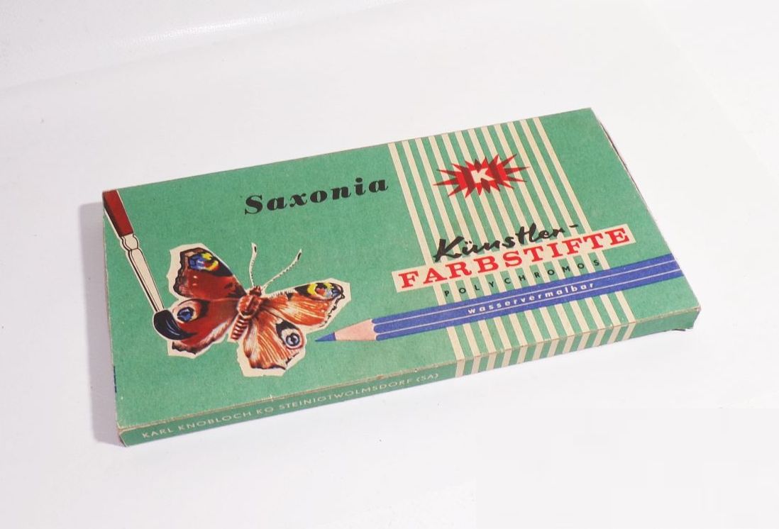 Buntstifte DDR Saxonia Künstler Farbstifte Steinigtwolmsdorf OVP unbenutzt