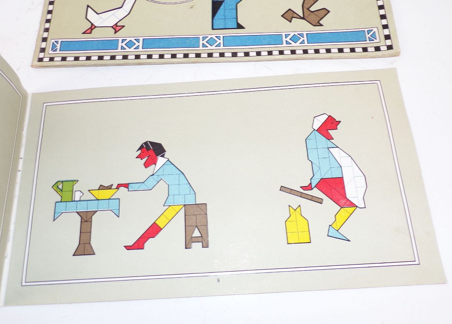 Lustige Tiere Legespiel für Kinder F Ad Richter Anker Mosaik um 1910