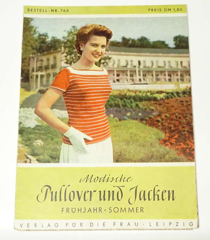Zeitschrift Modische Pullover und Jacken Bestell Nr 763 Frühjahr Sommer DDR