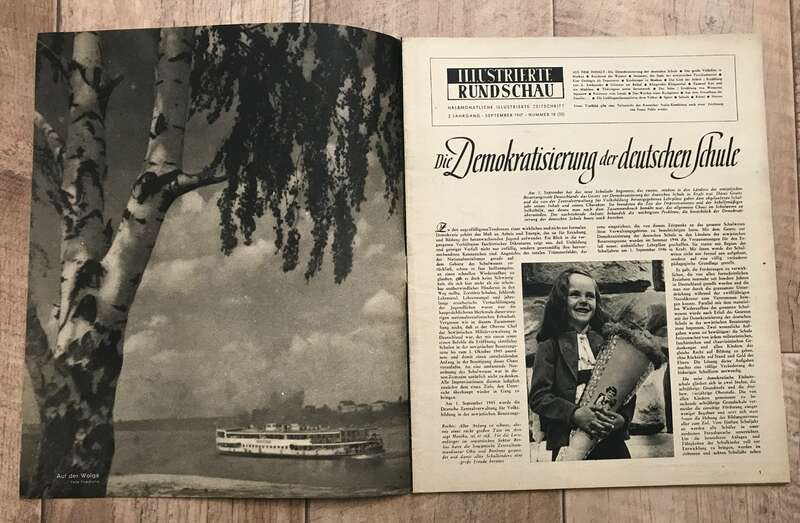 Illustrierte Rundschau 1947 bis 1948 DDR Zeitschrift