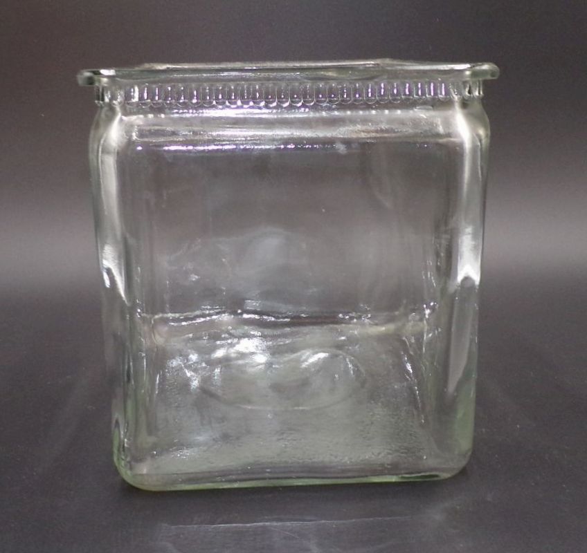 Altes Glas Rechteck Behälter Pflanzgefäß Batterieglas Antik Paludarium