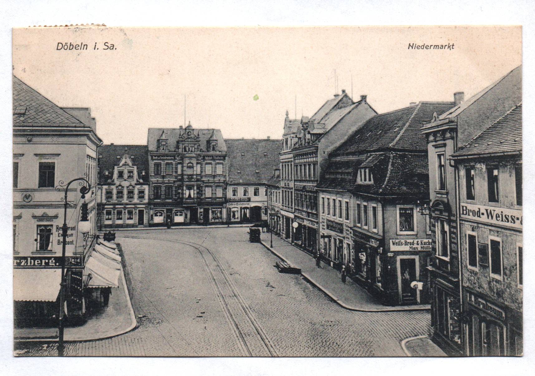 Ak Döbeln in Sachsen Niedermarkt