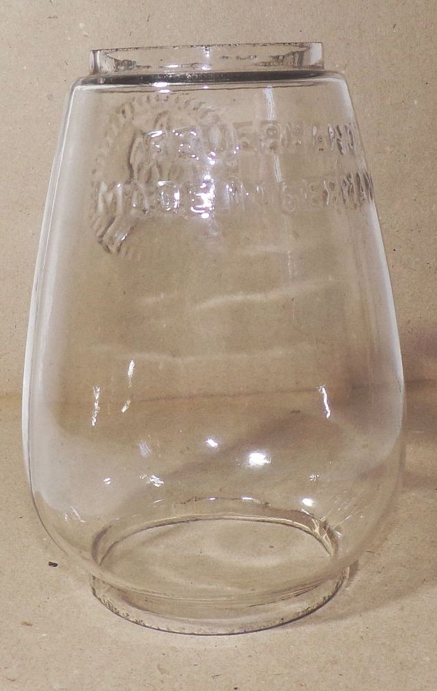 Altes Feuerhand Ersatzglas Petroleumlampe Lampenschirm 