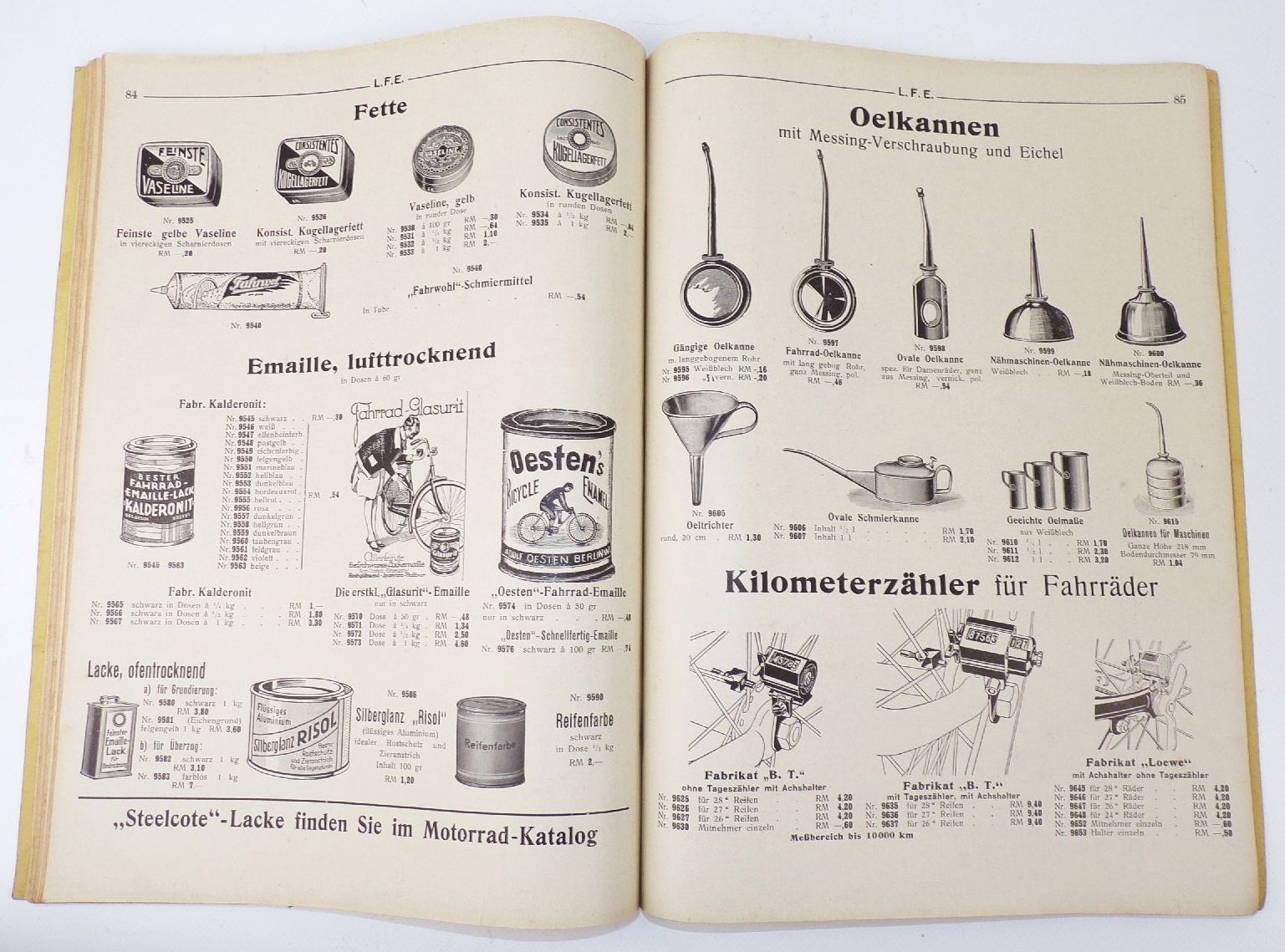 Alter Katalog Lausitzer Fahrrad Engroshaus Bautzen Fahrräder Fahrradteile 1933