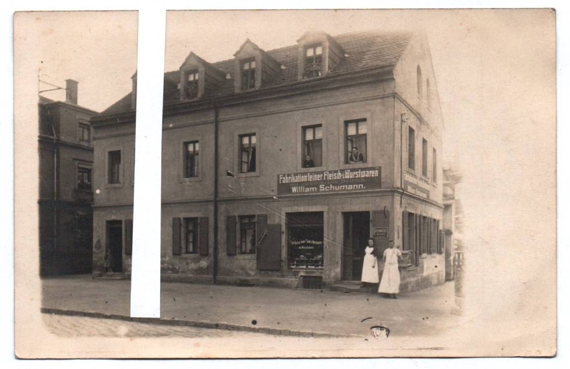 Foto Ak Stetzsch Kemnitz Fleischer William Schumann 1913 Dresden Foto Ak Stetzsch Kemnitz Fleischer William Schumann 1913 Dresden