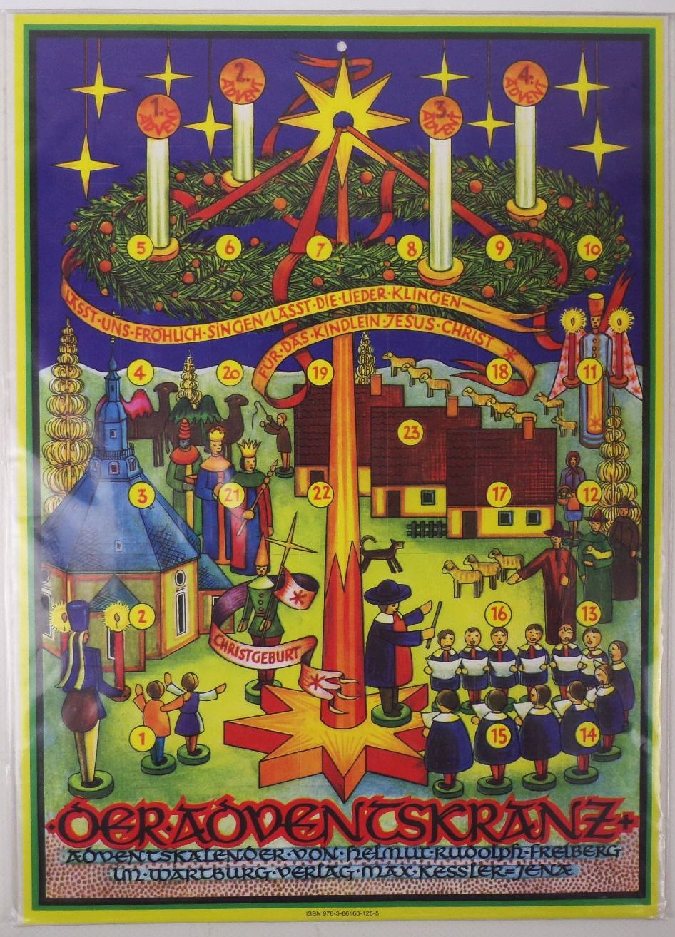 Adventskalender Der Adventskranz Helmut Rudolph Freiberg Reprint