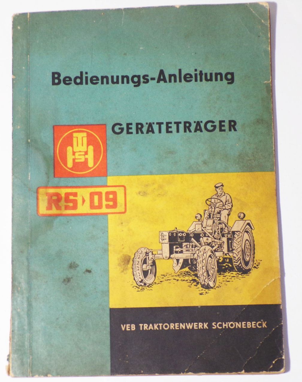 Geräteträger RS09 Bedienungsanleitung 1960 Original