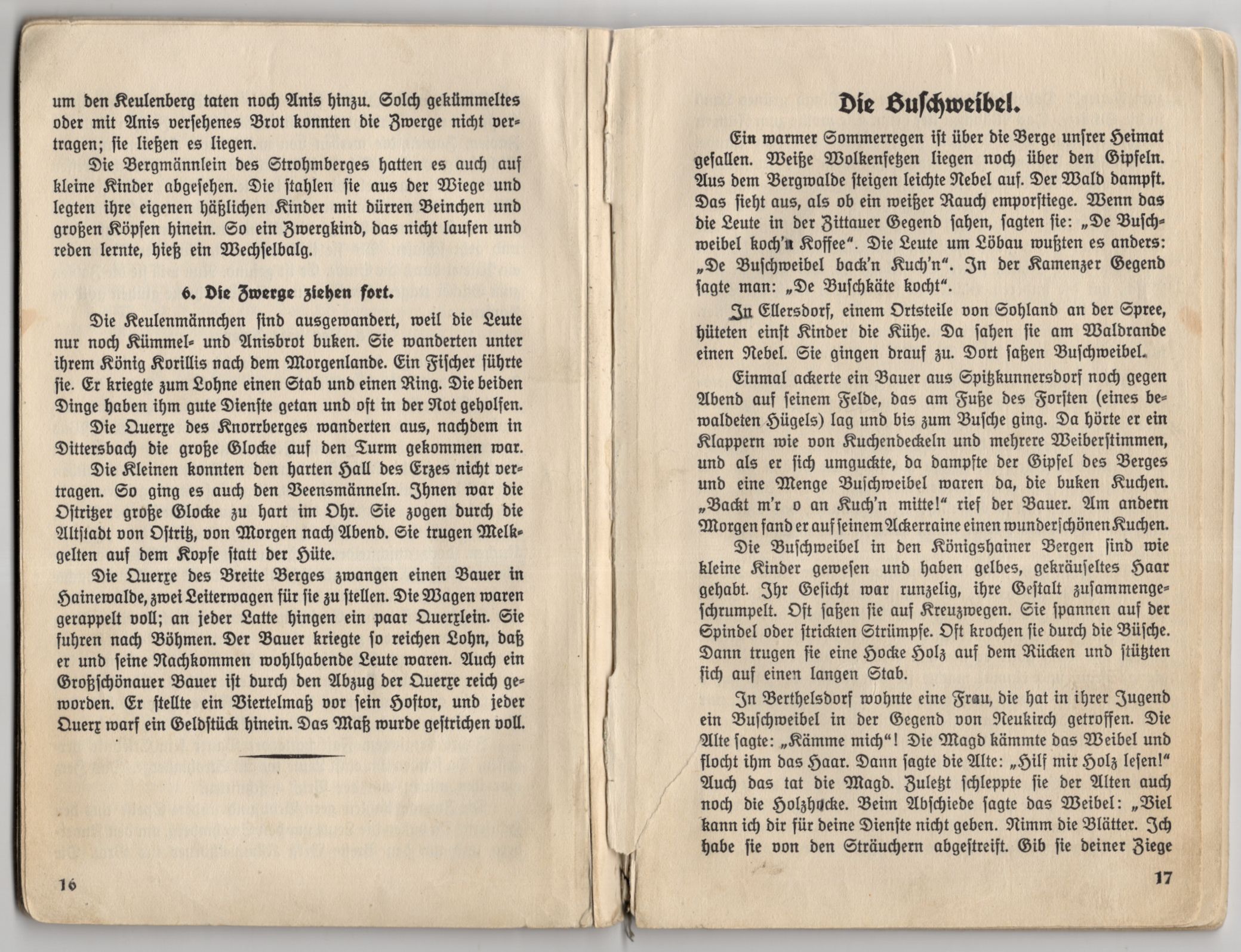 Lausitzer Sagen von Friedrich Sieber 1930er Löbau Oberlausitz 