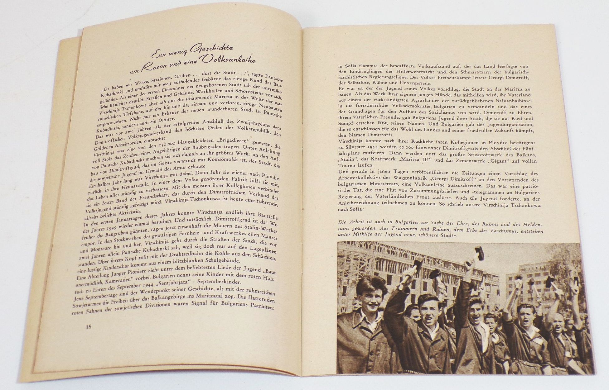 Die Jugend der Welt im Kamfpf um den Frieden 1951 DDR Propaganda Heft