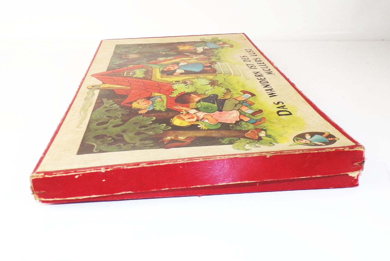 Altes Brettspiel Des wandern ist des Müllers Lust Spika Dresden 1961 Altes Brettspiel Des wandern ist des Müllers Lust Spika Dresden 1961