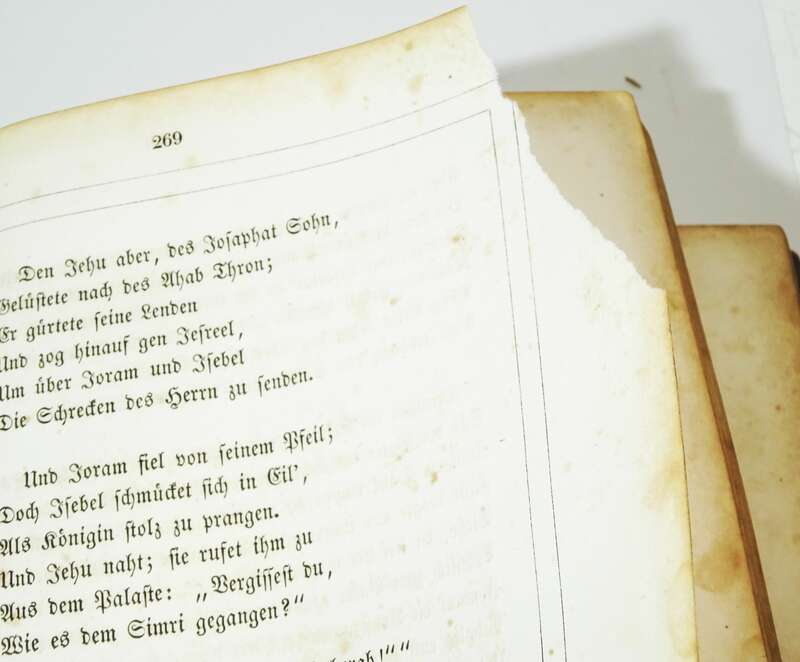 Harfenklänge des himmlischen Jenseits 1846 Krüger  kolorierte Lithos Christentum 