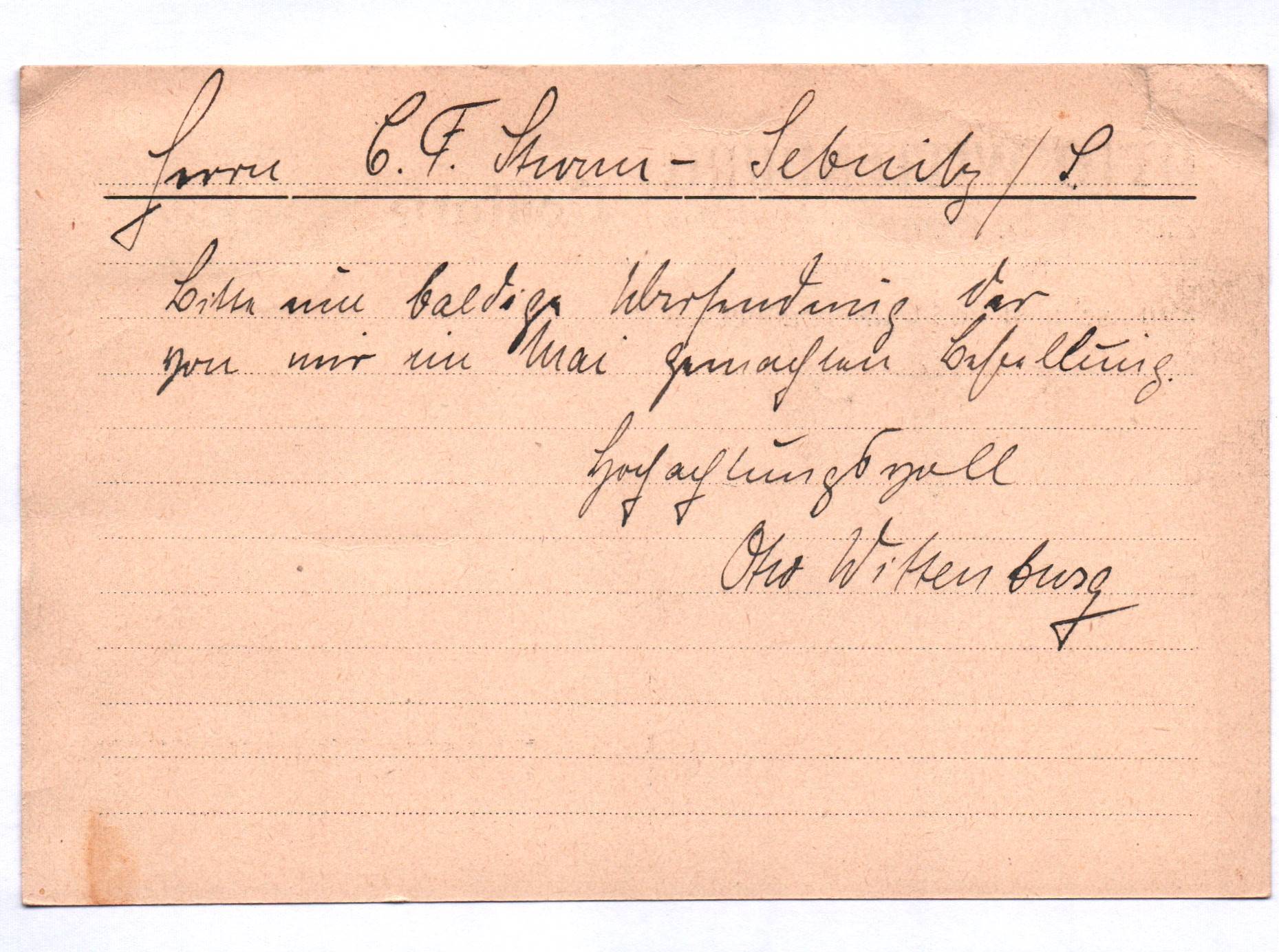 Postkarte Otto Wittenberg Zehista bei Pirna an der Elbe Bahnstation 1925 Postkarte Otto Wittenberg Zehista bei Pirna an der Elbe Bahnstation 1925