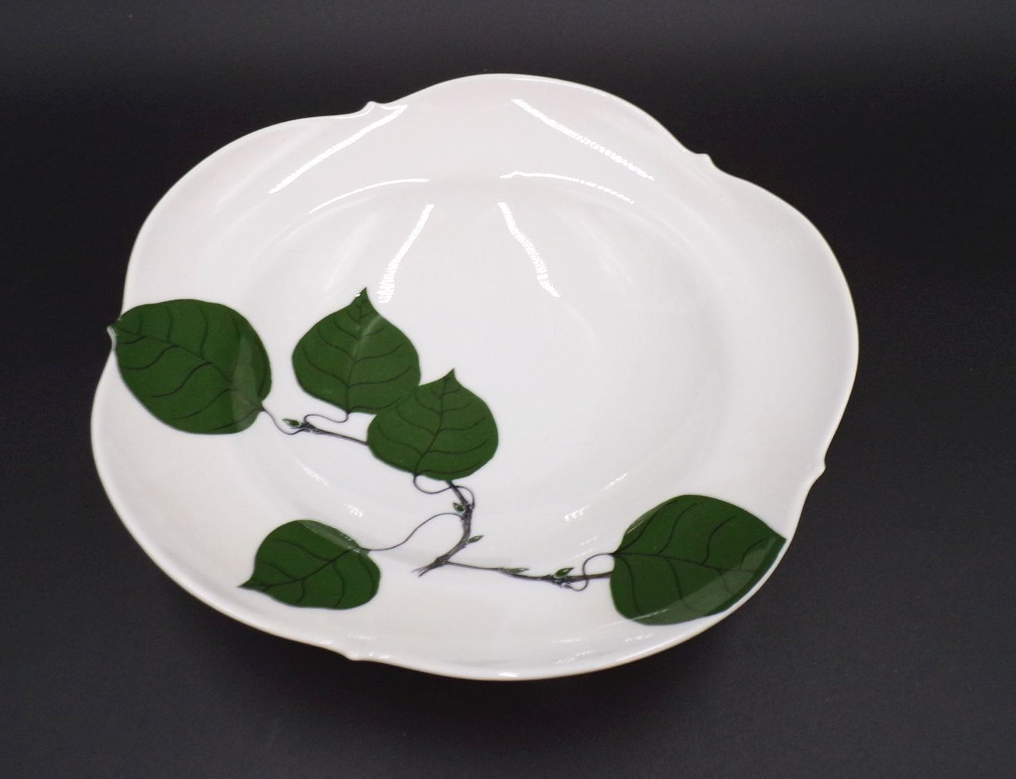 Meissen Suppenteller 2 Wahl Dekor Waldlaub 2 Stück