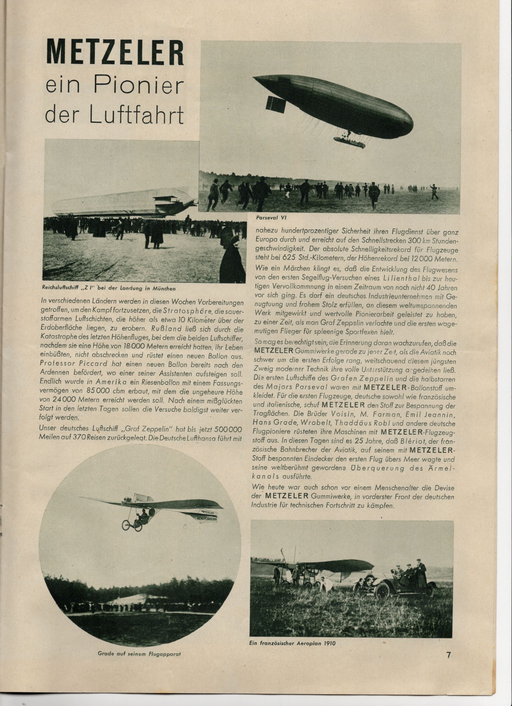 Das Profil Metzeler Schläuche Heft 3 Mai 1934 Reifen Reklame Oldtimer