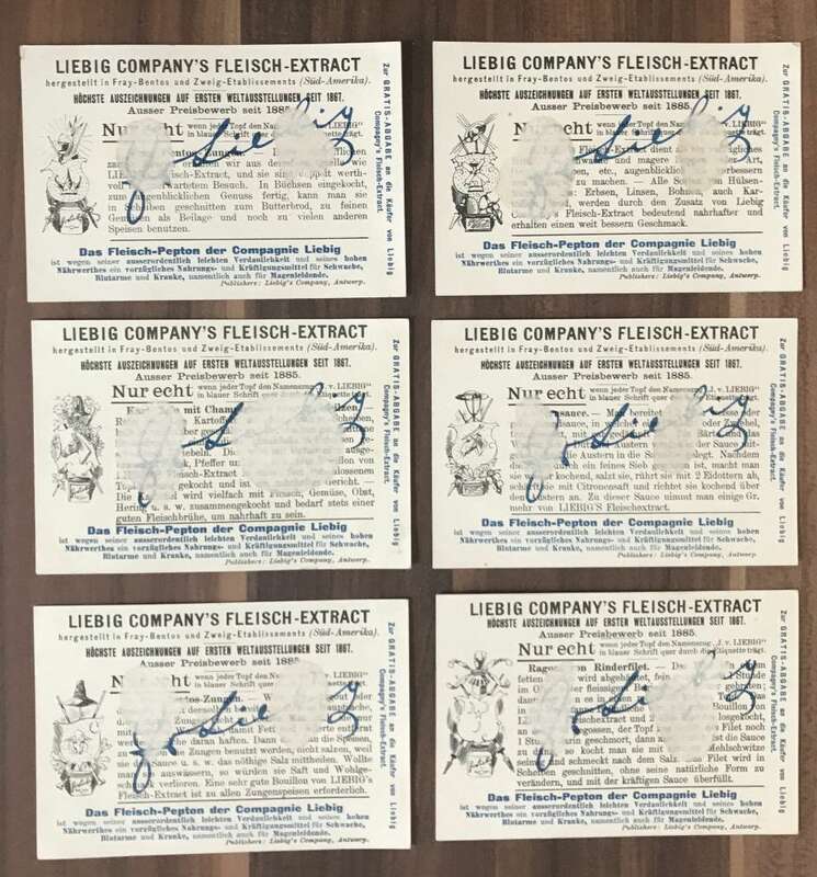 Liebig Sammelbilder Nr 398 Der Quixote Nr 1Liebigbilder 6 Stück