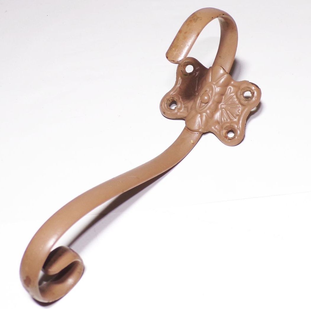 Jugendstil Kleiderhaken 4 Stück Lot Set Metall Hakenleiste Garderobe 