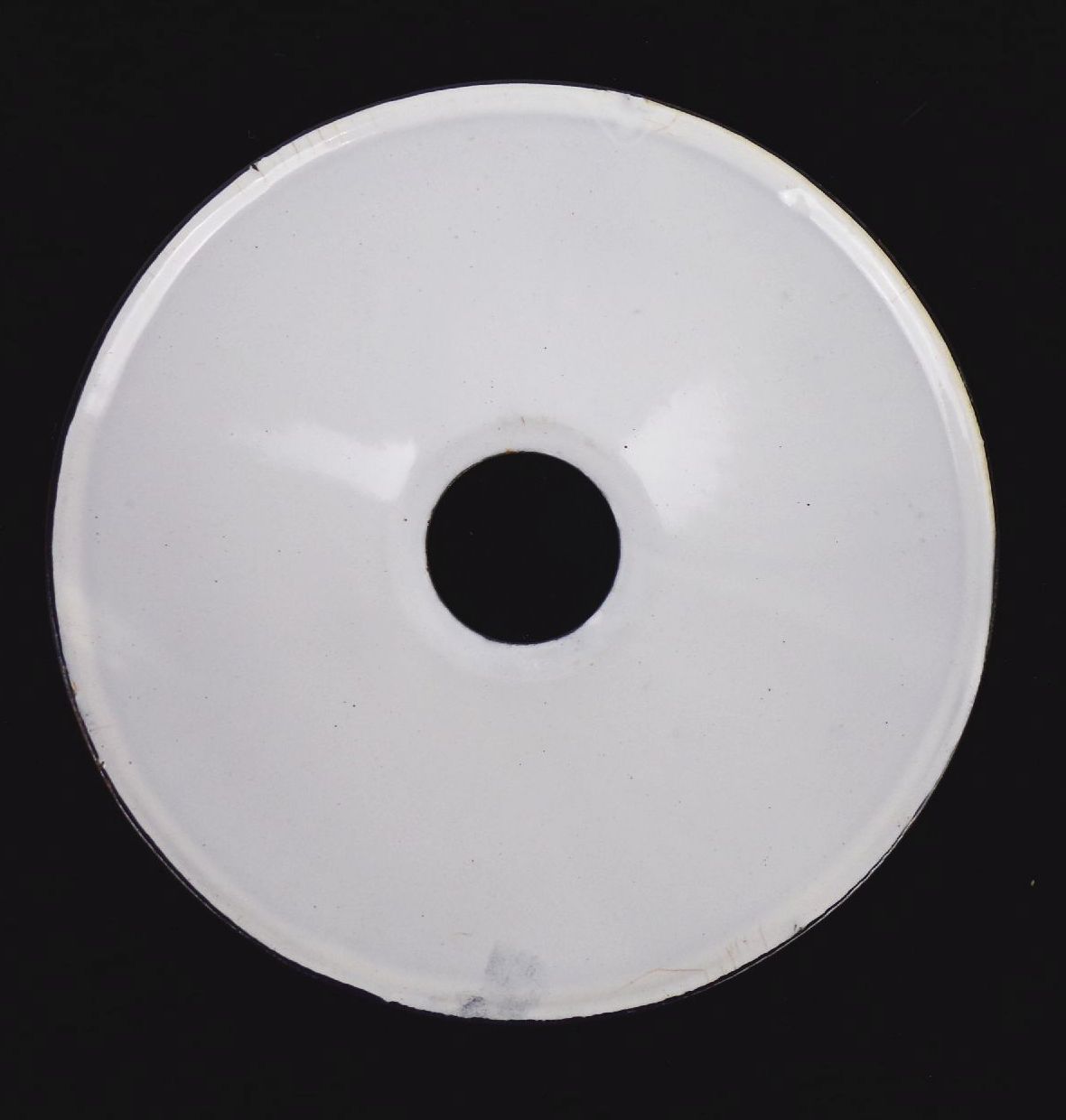 Vintage Emaille Lampenschirm Grün / Weiss ⌀ 25,5 cm Vintage Industrie Shabby Kopie