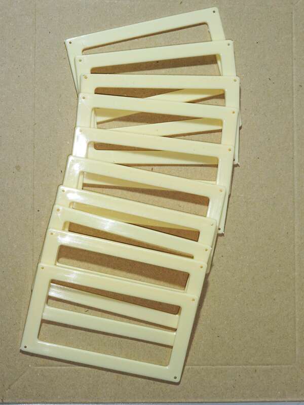  Schubladenschilder ab 10 Stück Kunststoff Kartei Beschläge Schubladen Schild 