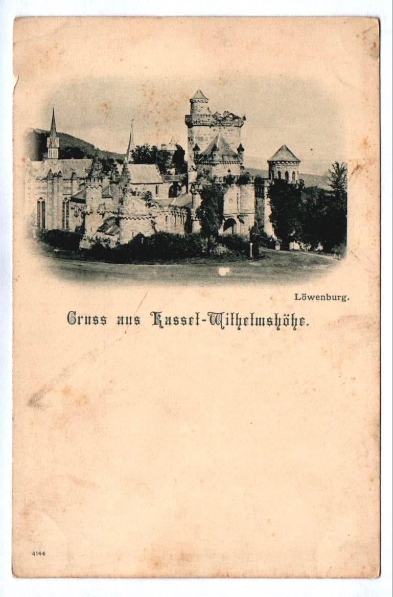 Ak Löwenburg aus Kassel Wilhelmshöhe Postkarte Hessen
