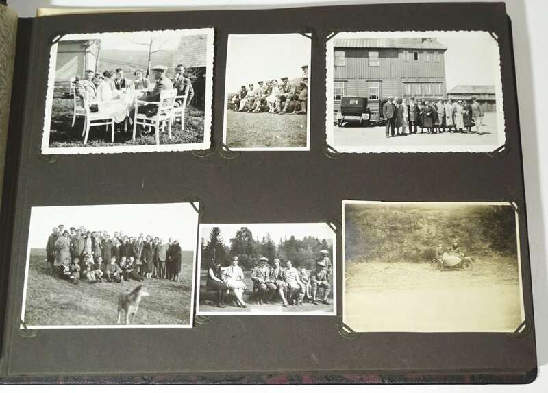 Altes Fotoalbum Autos Motorräder Ausflüge Fotos 