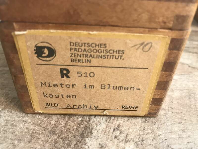 Dias alte Lehrmittel Sowjetunion Deutschland Glasdias