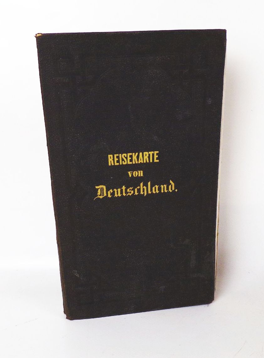 Post und Reise Karte von Deutschland und den Nachbarstaaten 1870 er Handtke Post und Reise Karte von Deutschland und den Nachbarstaaten 1870 er Handtke