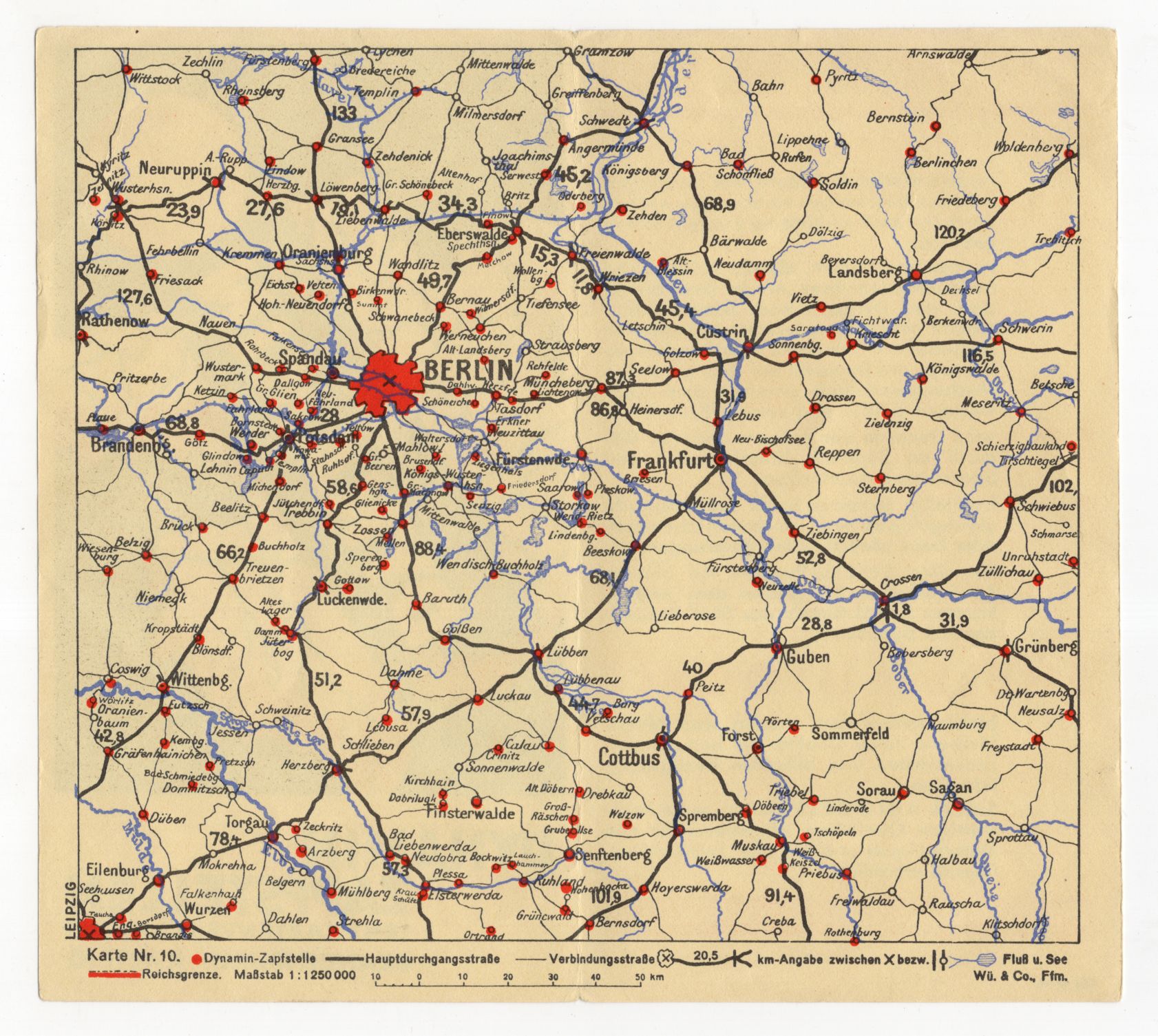Shell Dynamin Zapfstellen Landkarte Brandenburg Karte 10 Reklame