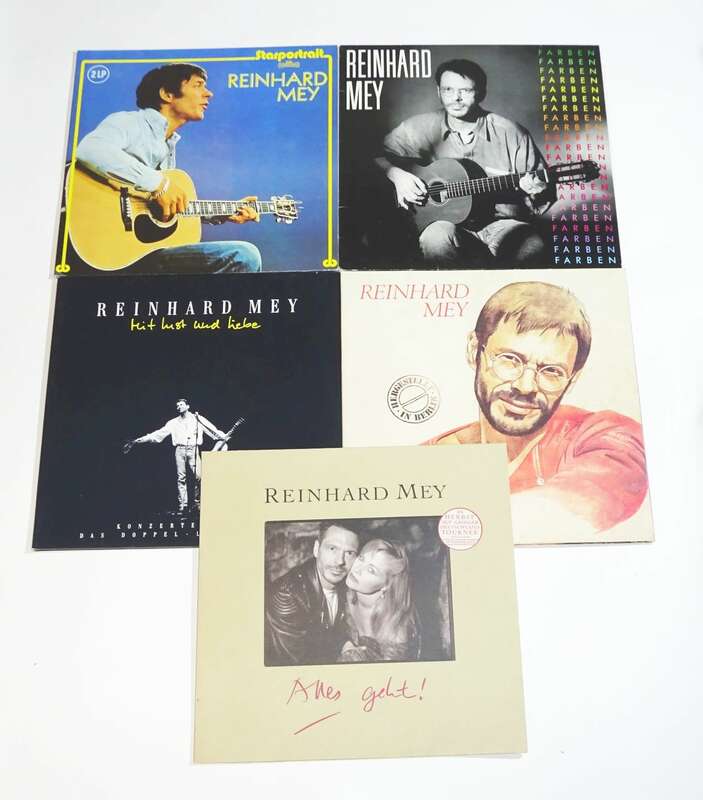Sammlung Reinhard Mey Vinyl Schallplatten Konvolut 5 Alben