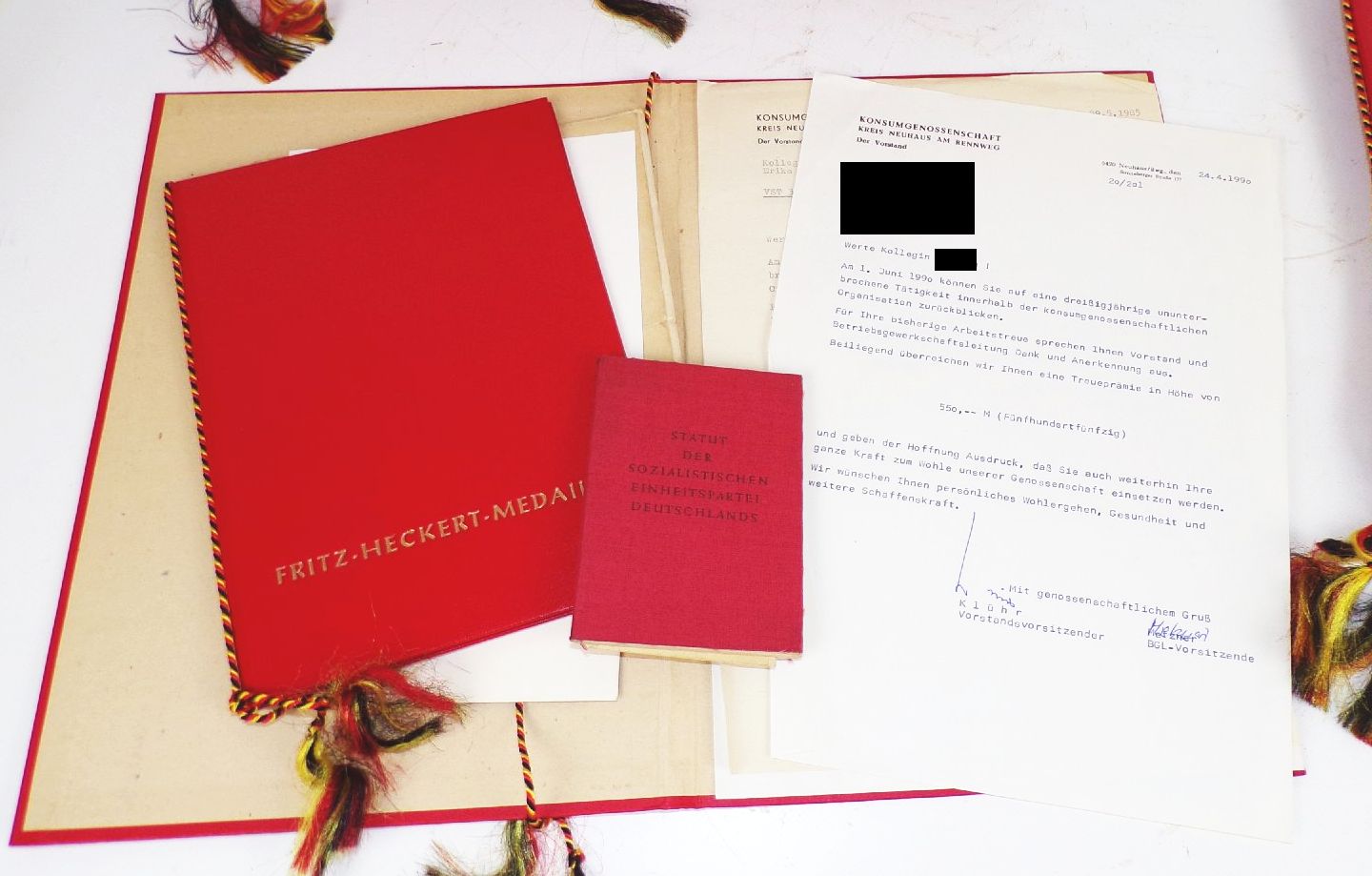 DDR Urkunden Nachlass 