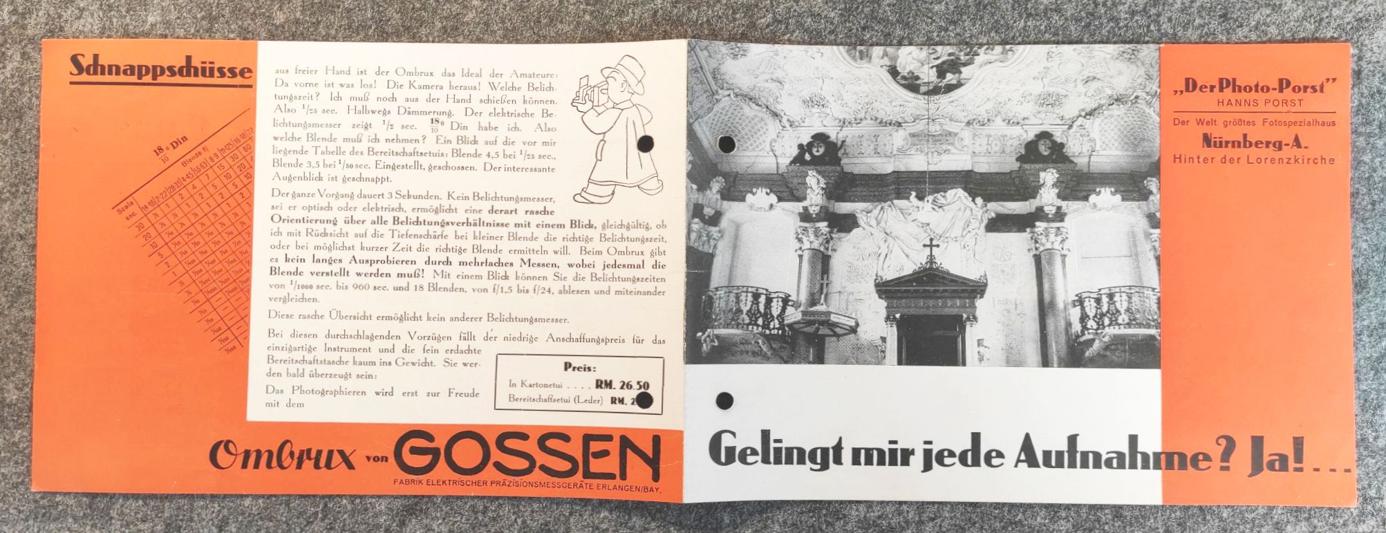 Kamera Prospekt Ombrux Photo Porst Nürnberg Kamera Prospekt Ombrux Photo Porst Nürnberg