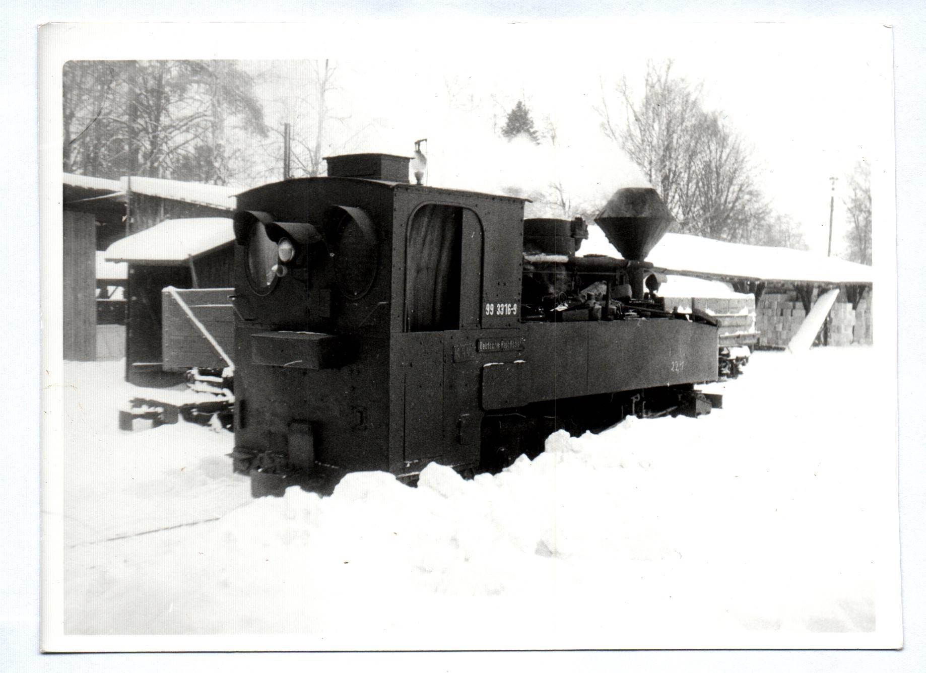 Eisenbahn Foto Waldeisenbahn 1979 Muskau Dampflok 99 3316-9
