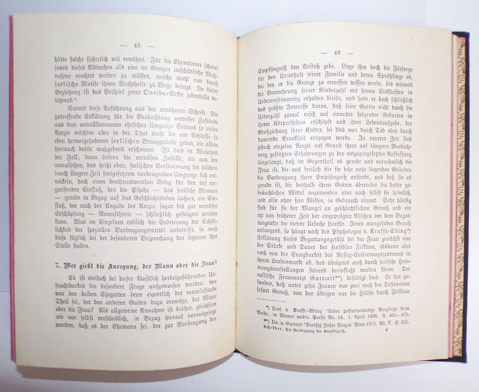 Die Vorbeugung der Empfängnis aus Ehenoth Schroeder 1892 Verhütung 