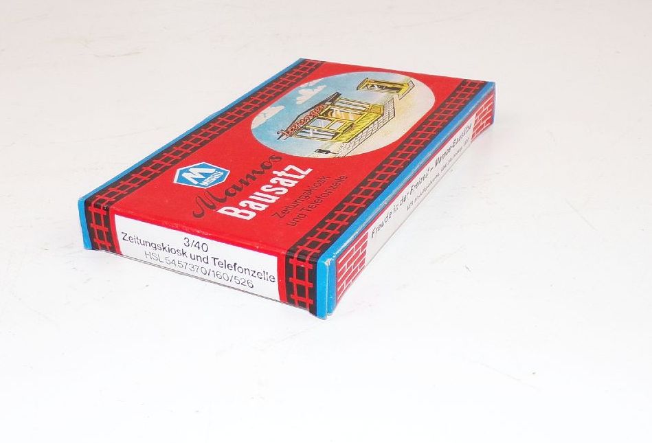 Mamos Bausatz Zeitungskiosk und Telefonzelle DDR Modellbau TT H0