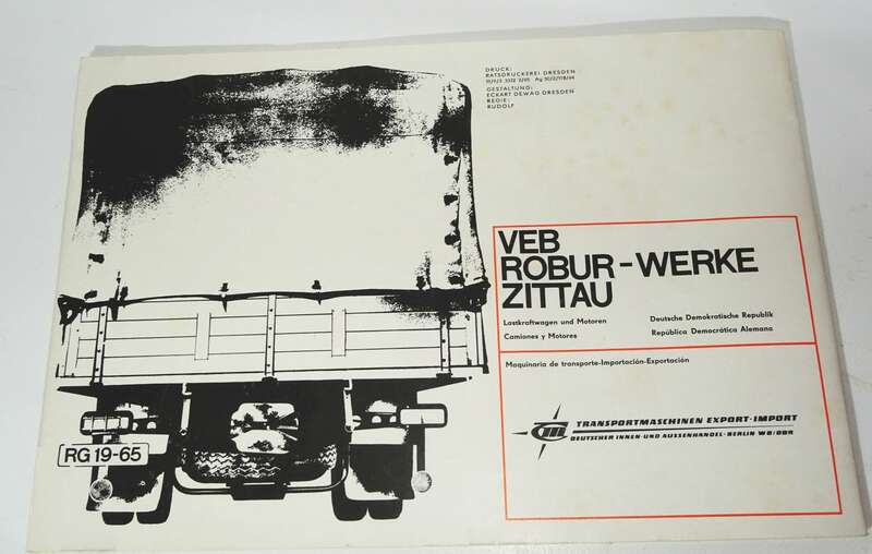 Broschüre Robur LO2500 LD2500 Oldtimer DDR Zweisprachig 