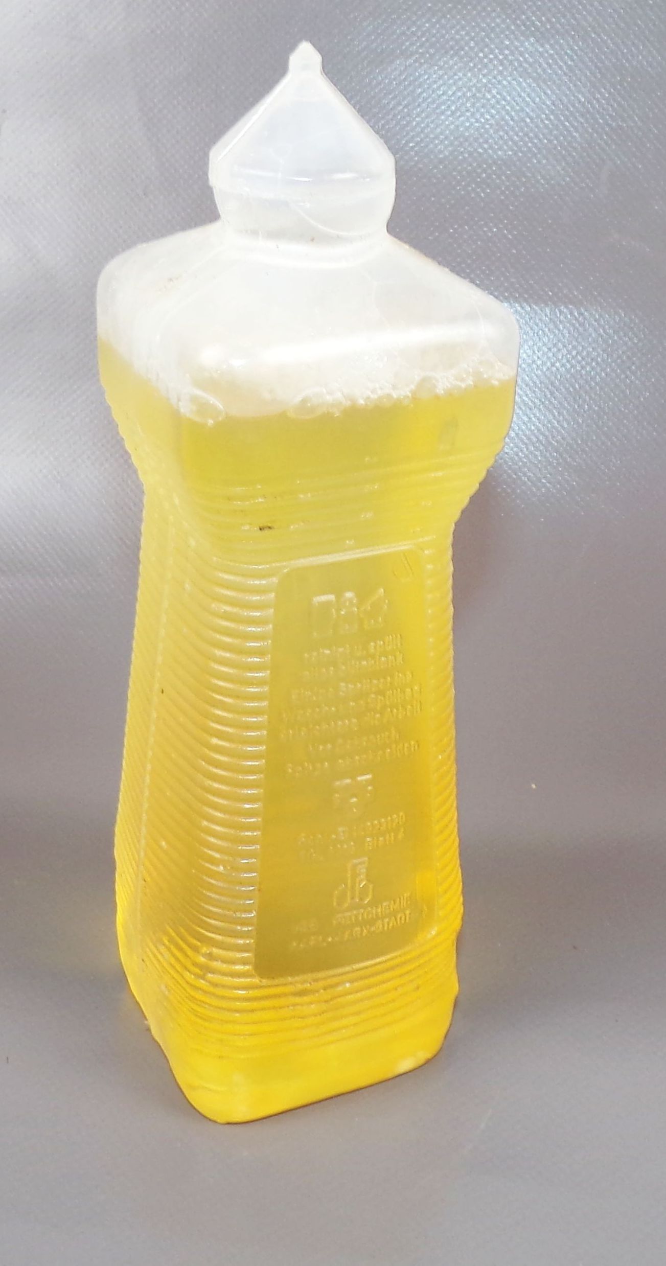 DDR Fit Flasche Spülmittel Gelb NOS ungeöffnet Reklame