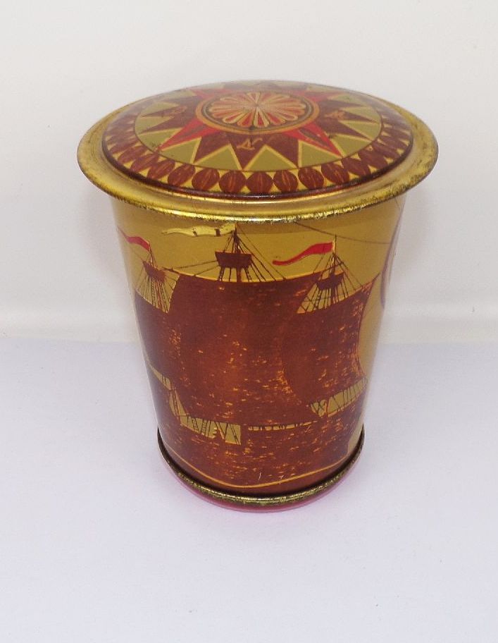 DDR Kaffeedose Mona Blechdose Büchse Röstkaffee VEB Kaffee und Tee Radebeul