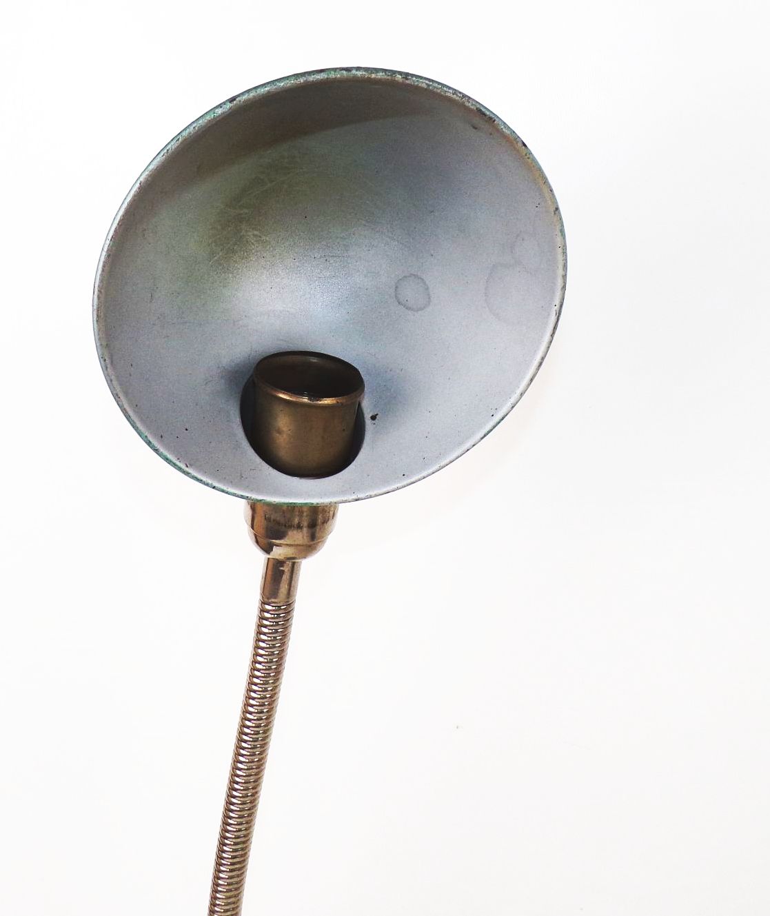 Alte Schreibtischlampe Schwanenhals Leuchte E27 Art Deco Lampe