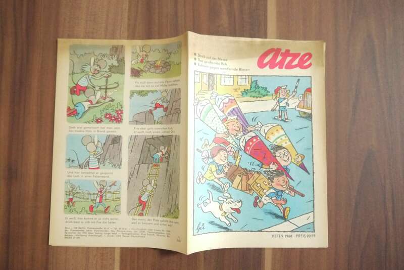 Atze Streik auf der Messe 1968 Heft 9 DDR Comic