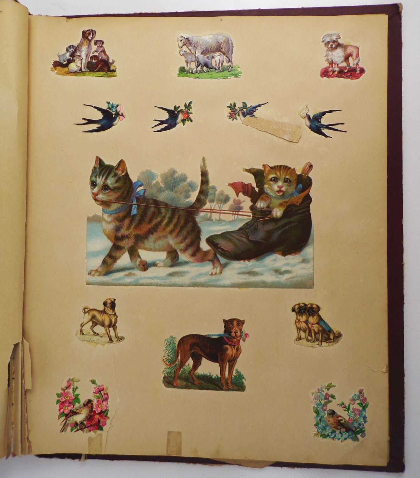 Konvolut alte Oblaten Glanzbilder um 1900 scraps