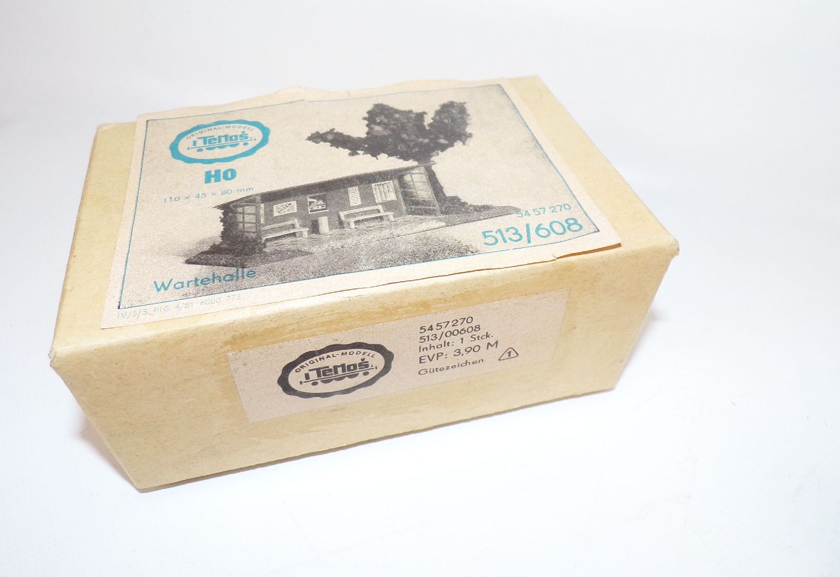 Temos Wartehalle Modell H0 mit Originalkarton