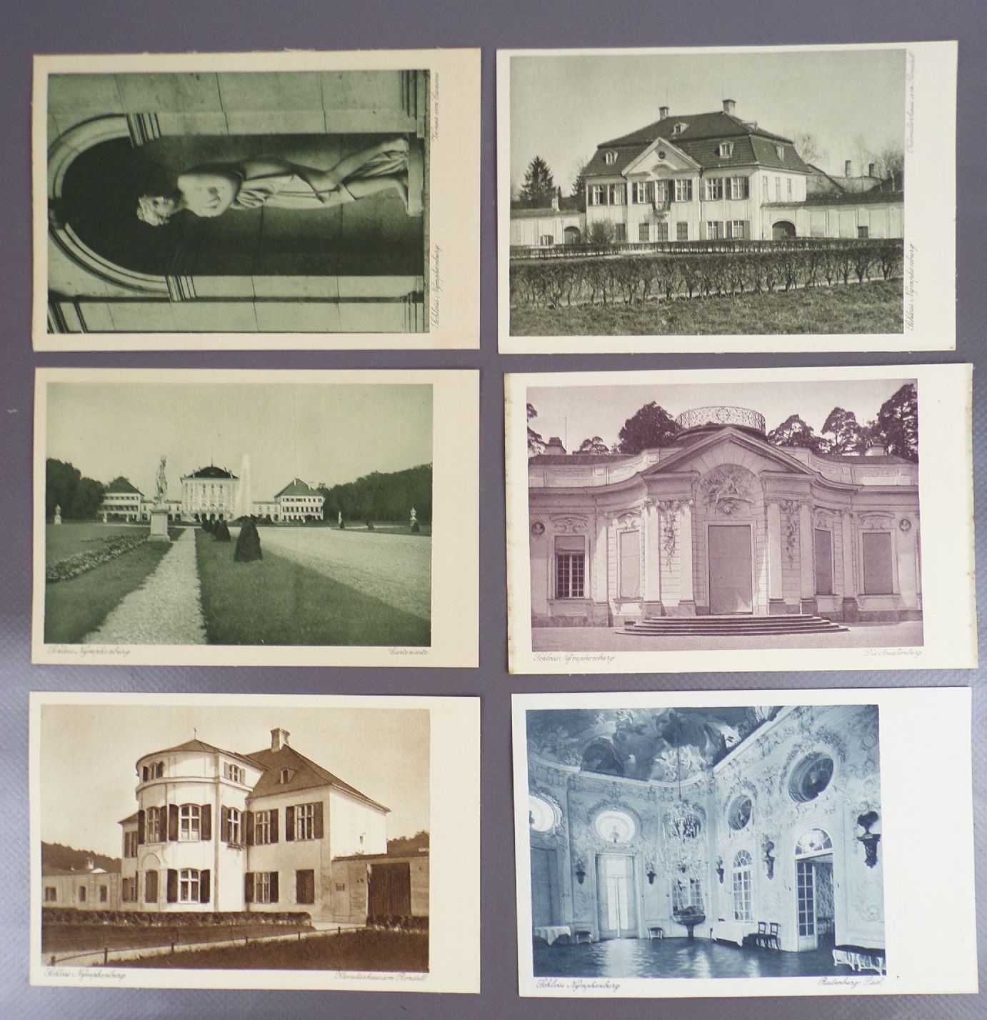 Alte Postkarten Serie Alt Bayern 3 Reihe Nymphenburg 6 Ansichtskarten Alte Postkarten Serie Alt Bayern 3 Reihe Nymphenburg 6 Ansichtskarten